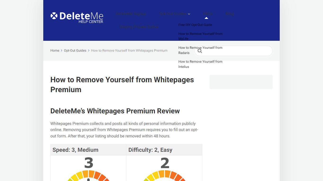 How to Remove Yourself from Whitepages Premium